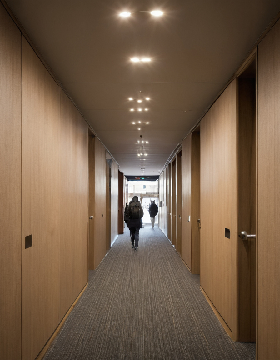 Why do corridor doors compromise acoustic separation even when walls meet STC targets