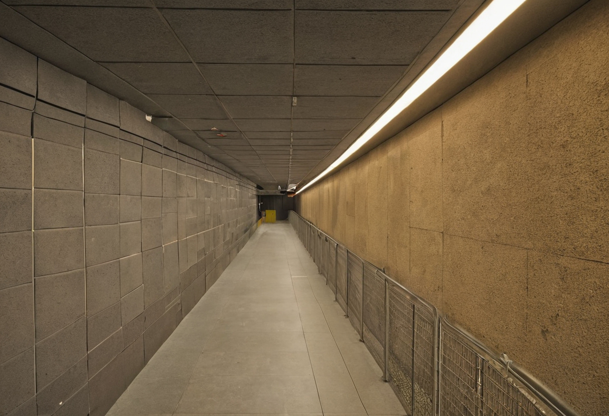 How does flanking noise bypass corridor walls through floors and ceilings