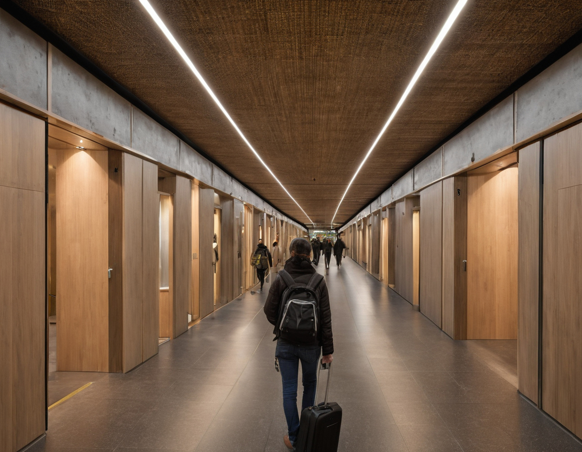 What is the correct sequence for installing acoustic separations during hotel fit-out destination and access reference